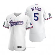 Maglia Baseball Uomo Texas Rangers Corey Seager Autentico Home Bianco