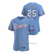 Maglia Baseball Uomo Texas Rangers Jose Leclerc Autentico 2020 Alternato Blu