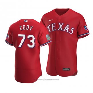 Maglia Baseball Uomo Texas Rangers Kyle Cody Autentico Alternato Rosso