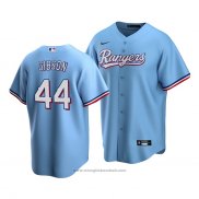 Maglia Baseball Uomo Texas Rangers Kyle Gibson Replica Alternato Blu