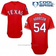 Maglia Baseball Uomo Texas Rangers Matt Harrison 54 Rosso Alternato Cool Base