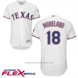 Maglia Baseball Uomo Texas Rangers Mitch Moreland Bianco Autentico Collection Flex Base