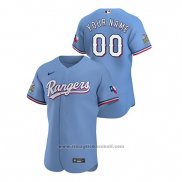 Maglia Baseball Uomo Texas Rangers Personalizzate Autentico 2020 Alternato Blu