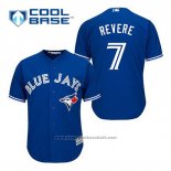 Maglia Baseball Uomo Toronto Blue Jays Ben Revere 7 Blu Alternato Cool Base