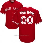 Maglia Baseball Uomo Toronto Blue Jays Personalizzate Rosso