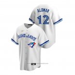Maglia Baseball Uomo Toronto Blue Jays Roberto Alomar Cooperstown Collection Home Bianco