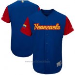 Maglia Baseball Uomo Venezuela Clasico Mundial de Baseball 2017 Personalizzate Blu