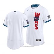 Maglia Baseball Uomo Washington Nationals 2021 All Star Autentico Bianco