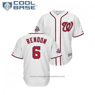 Maglia Baseball Uomo Washington Nationals Anthony Rendon 2018 All Star Cool Base Bianco