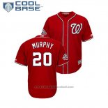 Maglia Baseball Uomo Washington Nationals Daniel Murphy 2018 All Star Cool Base Scarlet