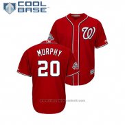 Maglia Baseball Uomo Washington Nationals Daniel Murphy 2018 All Star Cool Base Scarlet