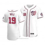 Maglia Baseball Uomo Washington Nationals Josh Bell Autentico Alternato Bianco