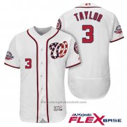 Maglia Baseball Uomo Washington Nationals Michael Taylor Bianco 2018 All Star Home Alternato Flex Base