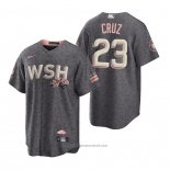 Maglia Baseball Uomo Washington Nationals Nelson Cruz 2022 City Connect Replica Grigio