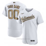 Maglia Baseball Uomo Washington Nationals Personalizzate 2022 All Star Autentico Bianco