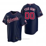 Maglia Baseball Uomo Washington Nationals Personalizzate Replica Blu