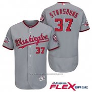 Maglia Baseball Uomo Washington Nationals Stephen Strasburg Grigio 2018 All Star Flex Base