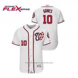 Maglia Baseball Uomo Washington Nationals Yan Gomes Autentico Flex Base Bianco