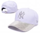 Cappellino New York Yankees Bianco Silver2