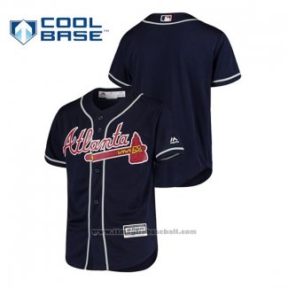 Maglia Baseball Bambino Atlanta Braves Cool Base Blu