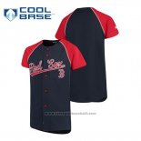 Maglia Baseball Bambino Boston Red Sox Personalizzate Stitches Blu Rosso