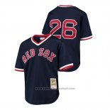 Maglia Baseball Bambino Boston Red Sox Wade Boggs Cooperstown Collection Mesh Batting Practice Blu