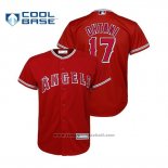 Maglia Baseball Bambino Los Angeles Angels Shohei Ohtani Cool Base Replica Alternato Rosso