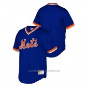 Maglia Baseball Bambino New York Mets Cooperstown Collection Mesh Wordmark V-Neck Blu