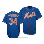 Maglia Baseball Bambino New York Mets Noah Syndergaard Replica Cool Base Blu