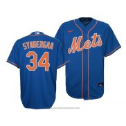 Maglia Baseball Bambino New York Mets Noah Syndergaard Replica Cool Base Blu