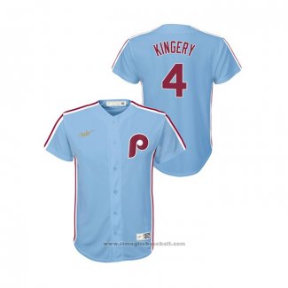 Maglia Baseball Bambino Philadelphia Phillies Scott Kingery Cooperstown Collection Road Blu