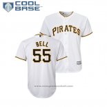 Maglia Baseball Bambino Pittsburgh Pirates Josh Bell Cool Base Home Bianco