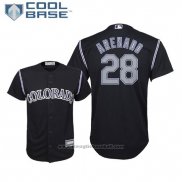 Maglia Baseball Bambino Rockies Nolan Arenado Cool Base Alternato Replica Nero