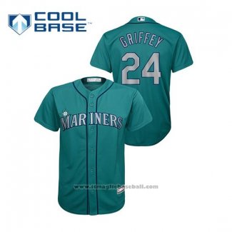 Maglia Baseball Bambino Seattle Mariners Ken Griffey Jr. Cool Base Replica Verde