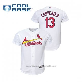 Maglia Baseball Bambino St. Louis Cardinals Matt Carpenter Cool Base Home Replica Bianco