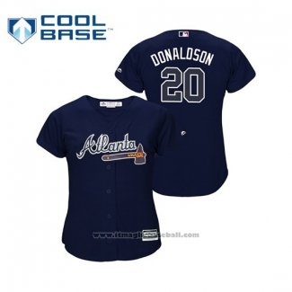 Maglia Baseball Donna Atlanta Braves Josh Donaldson Cool Base Alternato Blu