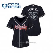 Maglia Baseball Donna Atlanta Braves Tyler Flowers Cool Base Alternato 2019 Blu