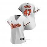 Maglia Baseball Donna Baltimore Orioles John Means 2020 Replica Home Bianco