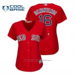 Maglia Baseball Donna Boston Red Sox Andrew Benintendi Cool Base Alternato Rosso