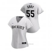 Maglia Baseball Donna Colorado Rockies Jon Gray 2020 Replica Home Bianco