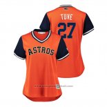 Maglia Baseball Donna Houston Astros Jose Altuve 2018 LLWS Players Weekend Tuve Orange