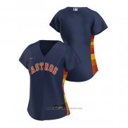 Maglia Baseball Donna Houston Astros Replica 2020 Alternato Blu