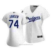 Maglia Baseball Donna Los Angeles Dodgers Kenley Jansen 2020 Primera Replica Bianco