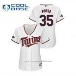 Maglia Baseball Donna Minnesota Twins Michael Pineda 2019 Postseason Cool Base Bianco