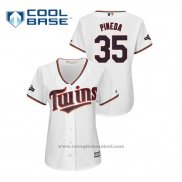 Maglia Baseball Donna Minnesota Twins Michael Pineda 2019 Postseason Cool Base Bianco