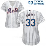 Maglia Baseball Donna New York Mets Matt Harvey Cool Base Bianco