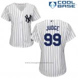 Maglia Baseball Donna New York Yankees 99 Aaron Judge Bianco Cool Base