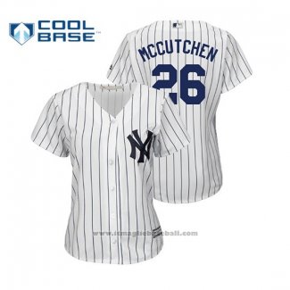 Maglia Baseball Donna New York Yankees Andrew Mccutchen Cool Base Home Bianco