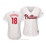 Maglia Baseball Donna Philadelphia Phillies Didi Gregorius Cool Base Home Bianco