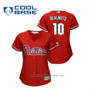 Maglia Baseball Donna Philadelphia Phillies J.t. Realmuto Cool Base Home Bianco